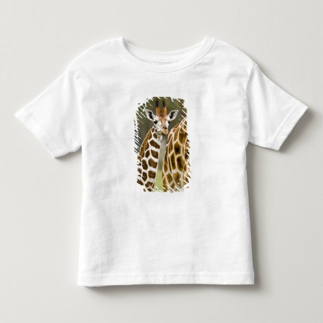 T-shirt Pour Les Tous Petits Afrique. Kenya. La Giraffe de Rothschild (Devant)