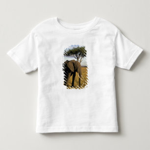 T-shirt Pour Les Tous Petits Afrique, Kenya, Maasai Mara. Un éléphant dans le