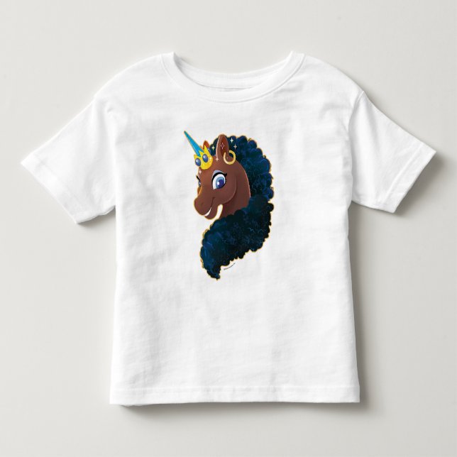 T-shirt Pour Les Tous Petits Afro Unicorn | Magique (Devant)