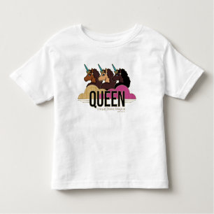 T-shirt Pour Les Tous Petits Afro Unicorn Queen Trio Design