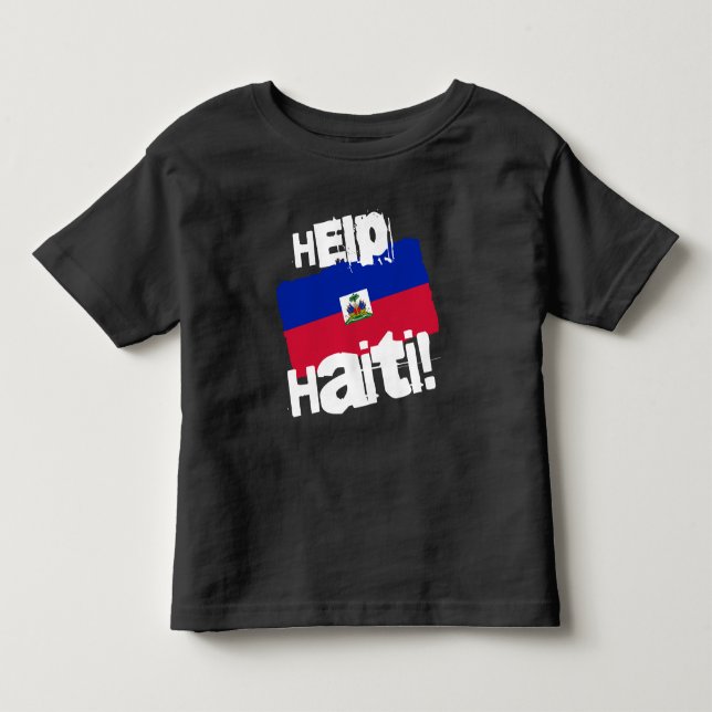T-shirt Pour Les Tous Petits Aidez Haïti ! (Devant)