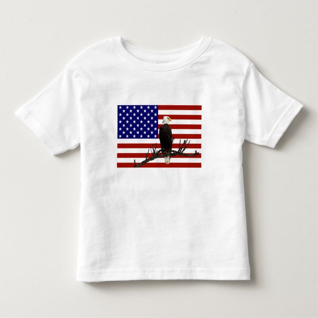 T-shirt Pour Les Tous Petits Aigle à tête blanche toujours en vigueur (Devant)
