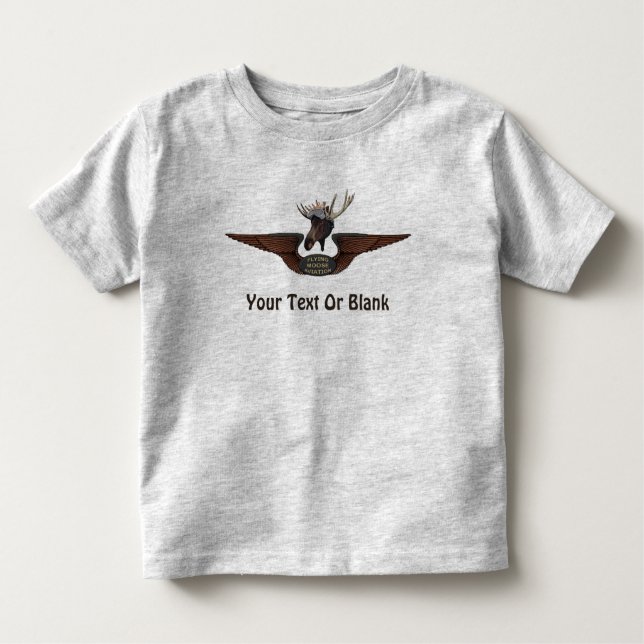 T-shirt Pour Les Tous Petits Ailes pilotes de Moose Bush (Devant)