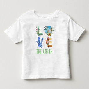 T-SHIRT POUR LES TOUS PETITS AIME LA TERRE