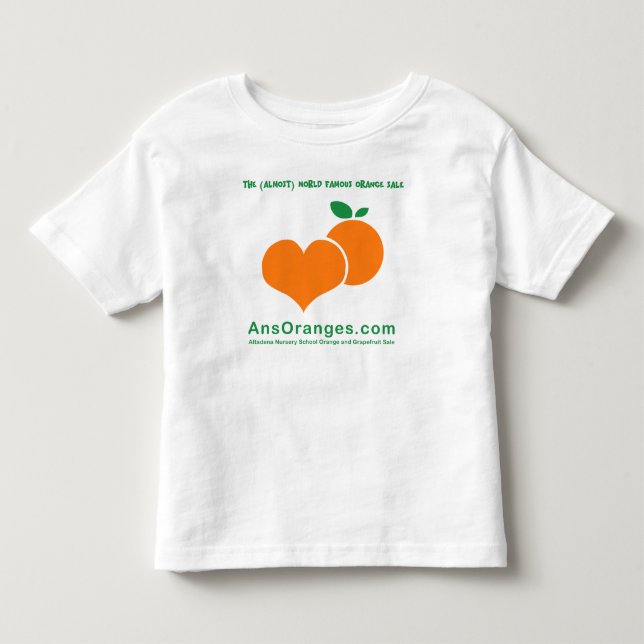 T-shirt Pour Les Tous Petits Aimez ces oranges ! Raglan (Devant)