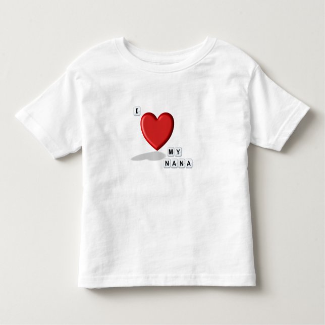T-shirt Pour Les Tous Petits Aimez ma Nana (Devant)