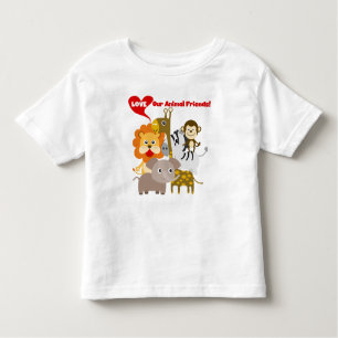 T-shirt Pour Les Tous Petits Aimez nos amis animaux