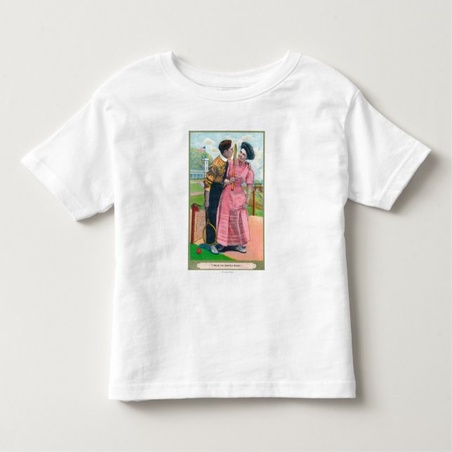 T-shirt Pour Les Tous Petits Ajouter raquette de GearSame de tennis à la (Devant)