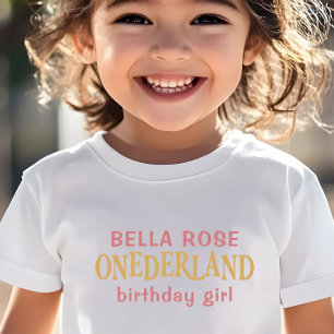 T-shirt Pour Les Tous Petits Alice au pays des merveilles 1er anniversaire