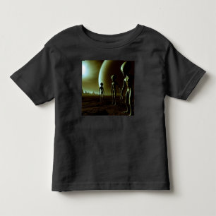 T-shirt Pour Les Tous Petits ALIENS gris SF 1