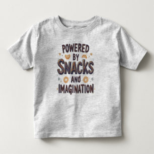 T-shirt Pour Les Tous Petits Alimenté par la citation drôle de nourriture d'ima