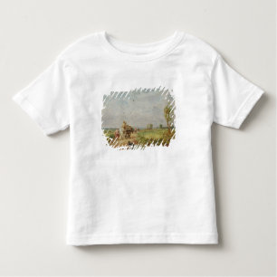 T-shirt Pour Les Tous Petits Allant à Hayfield, 1853 (huile sur le carton à