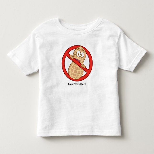 T-shirt Pour Les Tous Petits Allergie 2 d'arachide (personnalisable) (Devant)
