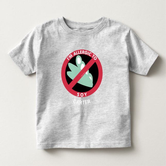 T-shirt Pour Les Tous Petits Allergie Aux Haricots De Soja Enfants Allergie Per (Devant)