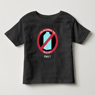 T-shirt Pour Les Tous Petits Allergique à la laiterie badine l'allergie
