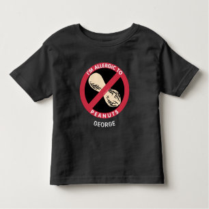 T-shirt Pour Les Tous Petits Allergique à l'allergie d'enfants d'arachides