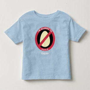 T-shirt Pour Les Tous Petits Allergique à l'allergie d'enfants d'oeufs