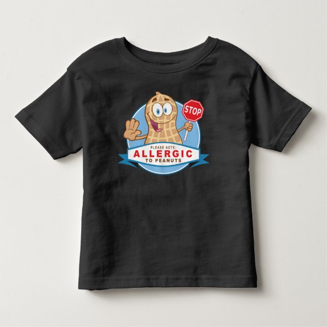 T-shirt Pour Les Tous Petits Allergique aux arachides (Devant)