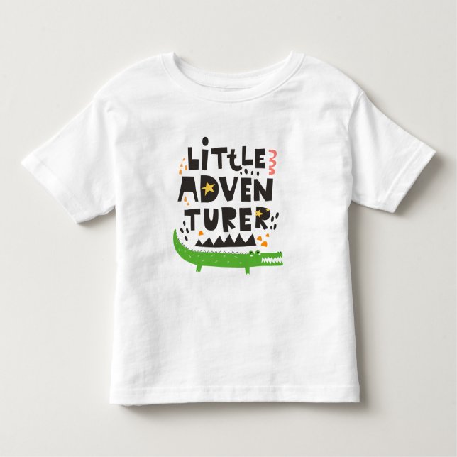 T-shirt Pour Les Tous Petits Alligator petit aventurier (Devant)