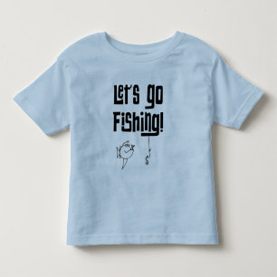 T-shirt Pour Les Tous Petits Allons pêcher !