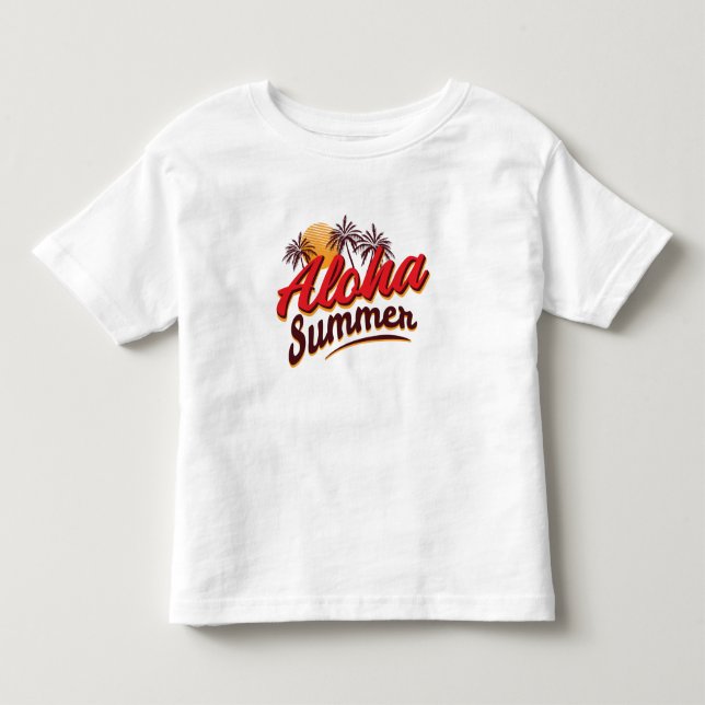 T-shirt Pour Les Tous Petits Aloha Été (Devant)