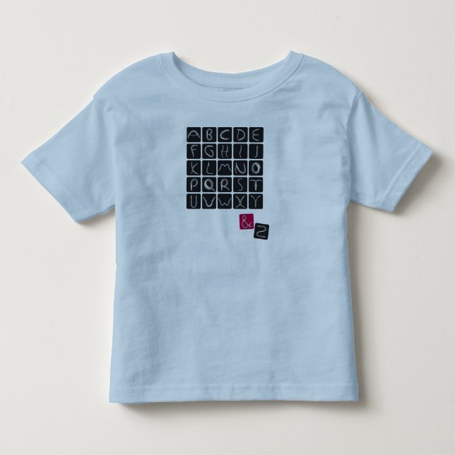 T-shirt Pour Les Tous Petits alphabet2 (Devant)