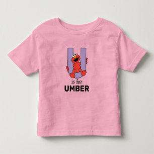 T-shirt Pour Les Tous Petits Alphabet Elmo   U Violet