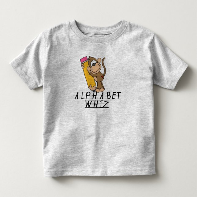 T-SHIRT POUR LES TOUS PETITS ALPHABET WHIZ (Devant)