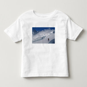 T-shirt Pour Les Tous Petits Alpiniste sur le glacier Tasman dans le mont
