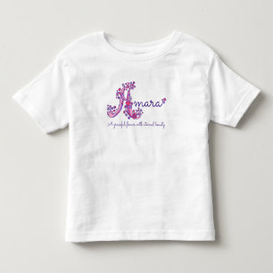 T-shirt Pour Les Tous Petits Amara Gira nom & sens Un monogramme