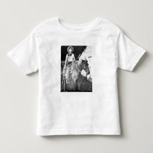 T-shirt Pour Les Tous Petits American cowboy in Kansas, c.1880 (b/w photo)