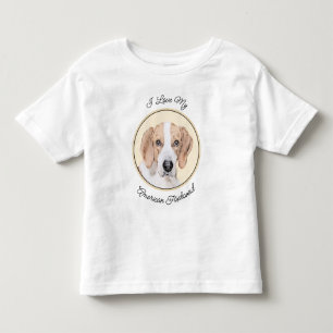 T-shirt Pour Les Tous Petits American Foxhound Painting - Joli art original chi