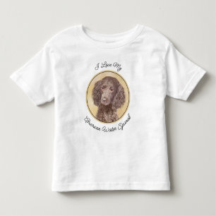 T-shirt Pour Les Tous Petits American Water Spaniel Peinture - Original Dog Art