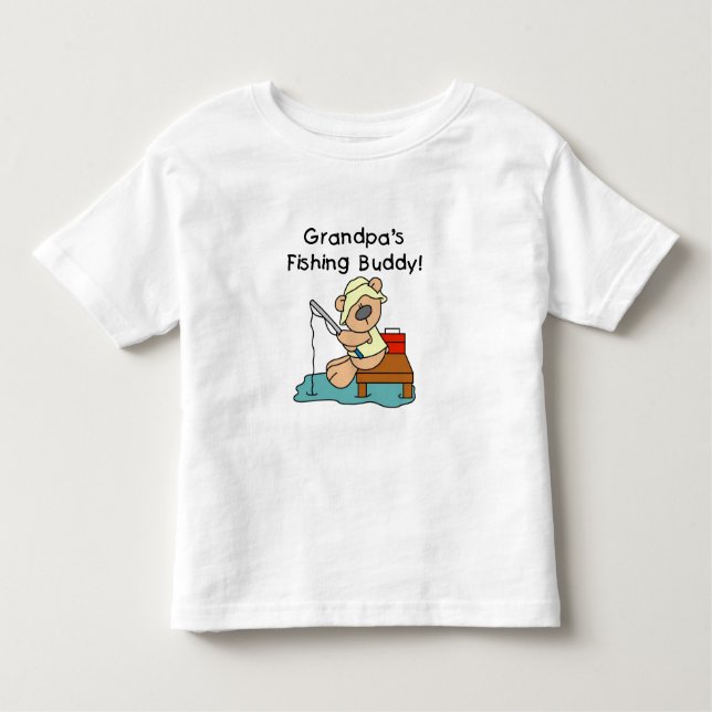 T-shirt Pour Les Tous Petits Ami de la pêche du grand-papa (Devant)