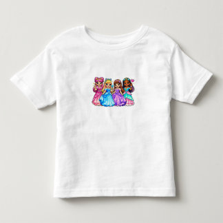 T-shirt Pour Les Tous Petits Amies de la jolie princesse – Groupe de princesses