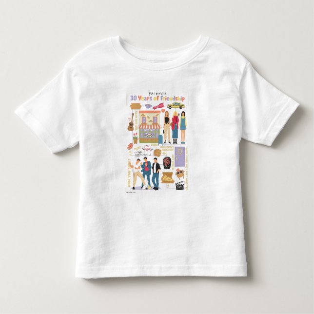 T-shirt Pour Les Tous Petits AMIS™ | 30 ans d'amitié (Devant)