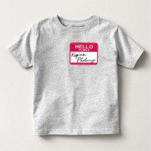 T-shirt Pour Les Tous Petits AMIS™ Bonjour Mon nom est Regina Phalange