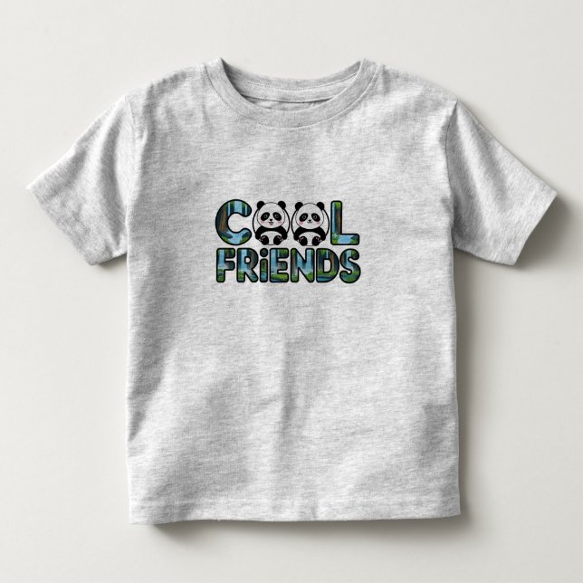 T-shirt Pour Les Tous Petits Amis cool Panda (Devant)