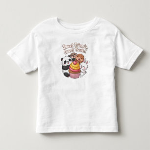 T-shirt Pour Les Tous Petits Amis d'animaux mignons avec Cupcake - Sweet Traite