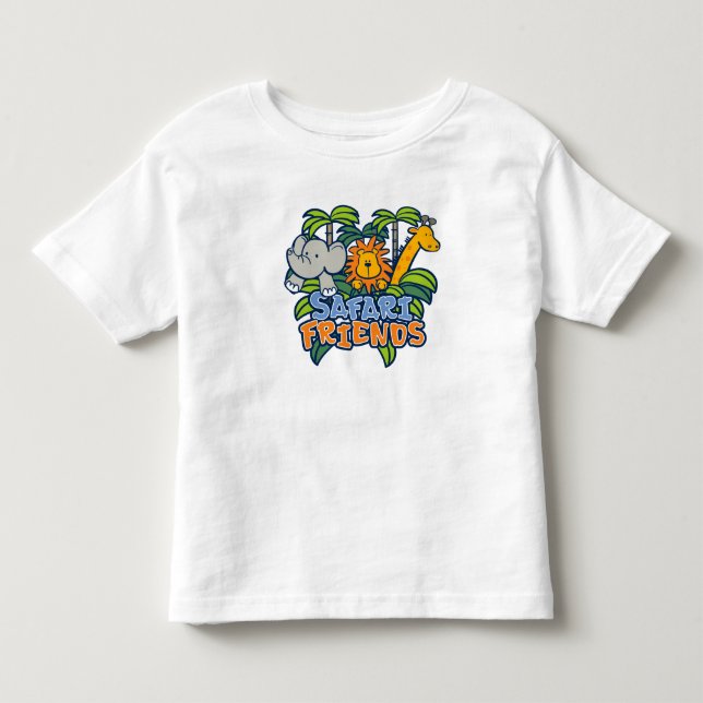 T-shirt Pour Les Tous Petits amis de safari (Devant)