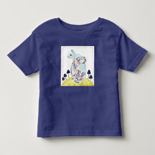 T-shirt Pour Les Tous Petits Amis d'écureuil d'art populaire de la clémentine  