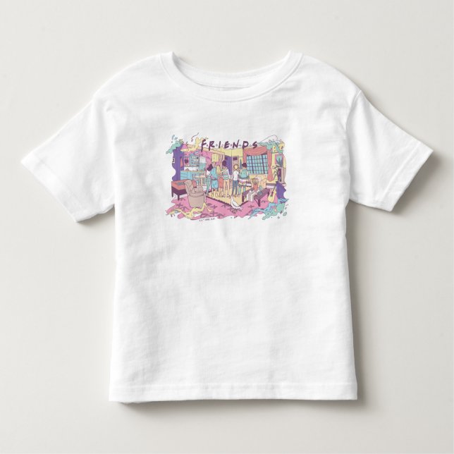T-shirt Pour Les Tous Petits AMIS™ | Dessin de l'appartement (Devant)