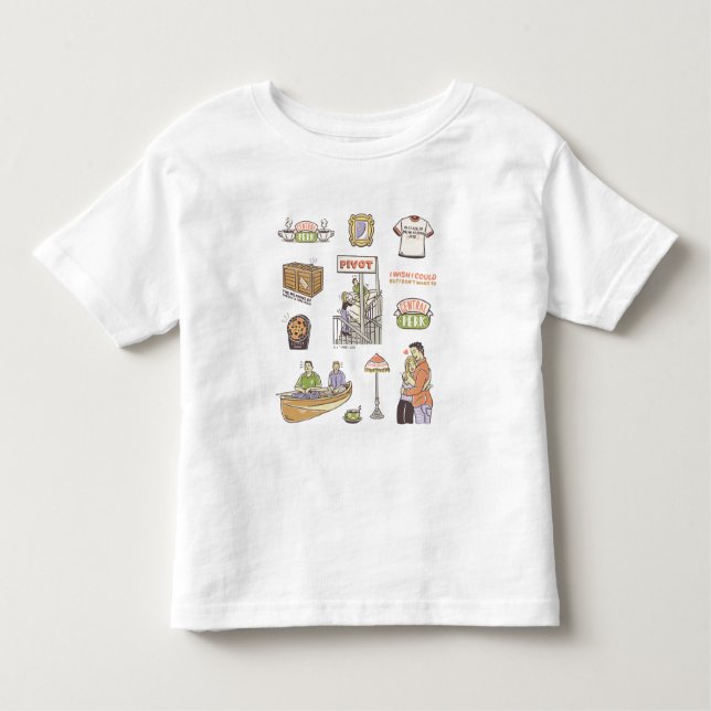 T-shirt Pour Les Tous Petits AMIS™ | Icônes de dessin (Devant)