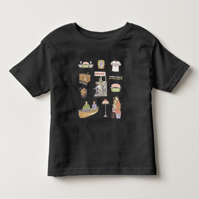 T-shirt Pour Les Tous Petits AMIS™ | Icônes de dessin 2 (Devant)