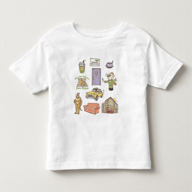 T-shirt Pour Les Tous Petits AMIS™ | Icônes de dessin graphique 1 (Devant)