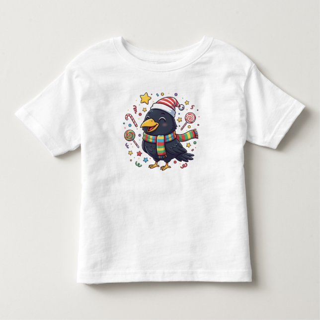 T-shirt Pour Les Tous Petits AMITA | Happy Crow - Candy Fun (Devant)