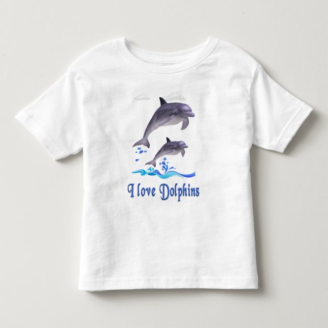 T-shirt Pour Les Tous Petits Amour de dauphin (Devant)
