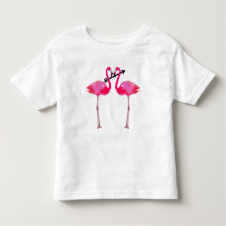 T-shirt Pour Les Tous Petits Amour de Flamant rose