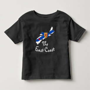 T-shirt Pour Les Tous Petits Amour La Côte Est Coeur Nouvelle-Écosse chemise