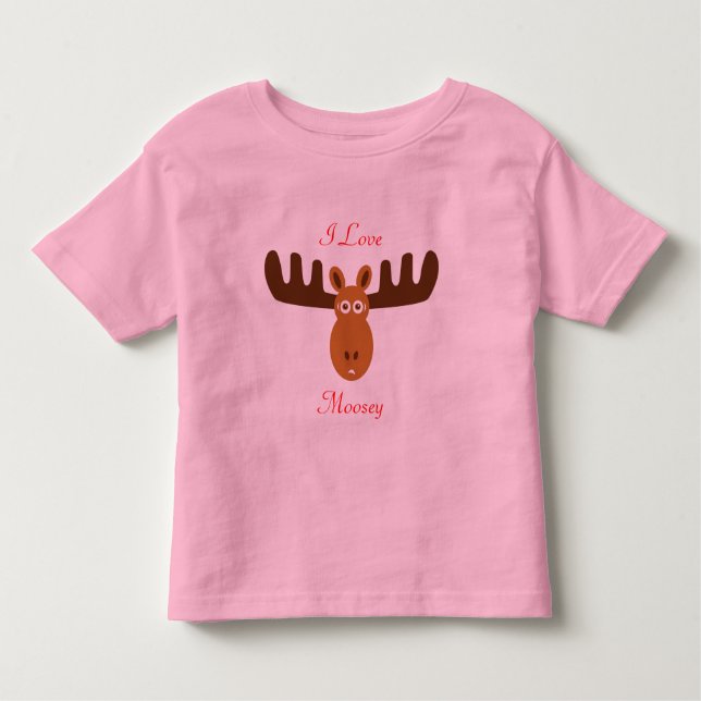 T-shirt Pour Les Tous Petits Amour Moosey de Head_I d'orignaux (Devant)